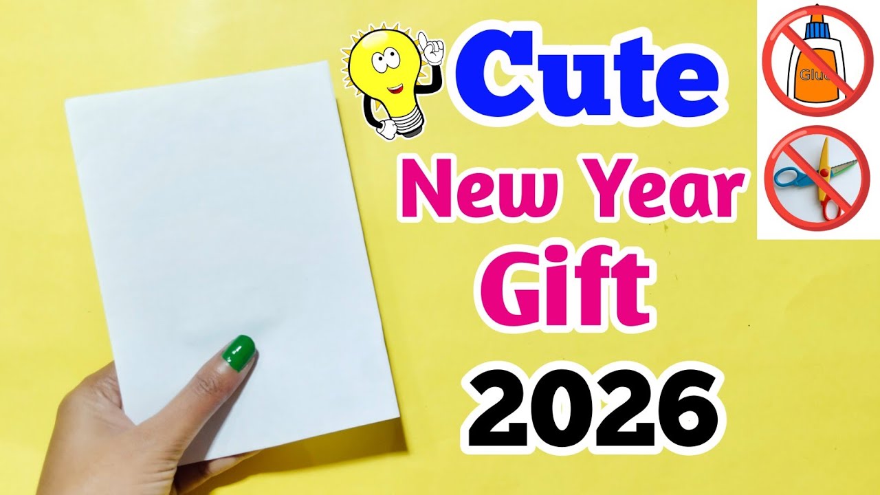 😍 Cute 😍 New Year Gift Idea 2026 | DIY Happy New Year Greeting Card | How to Make New Year Gift 