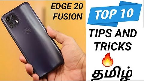 Motorola Edge 20 Fusion Tips and tricks tamil