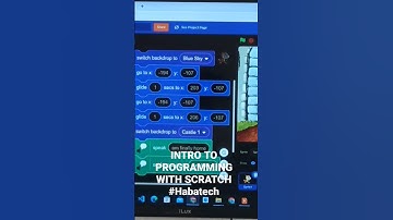 Sound and motion functions block in Scratch @habatechacadmy  #scratch #kidprogramming