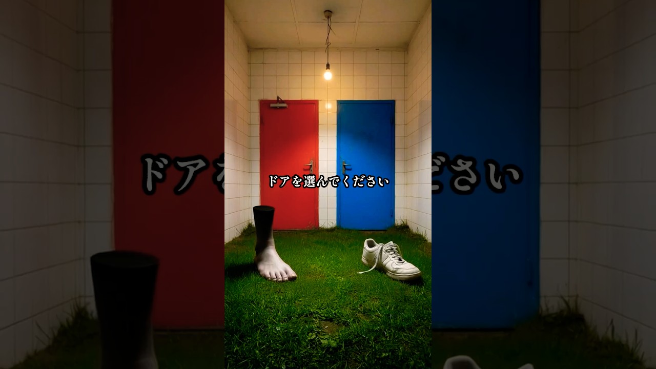ドアを選んでください🐜 #恐怖 #ホラー #都市伝説 #ドアを選んで