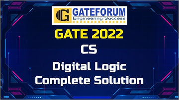 GATE 2022 Exam Solutions I Digital Logic I Computer Science Engineering