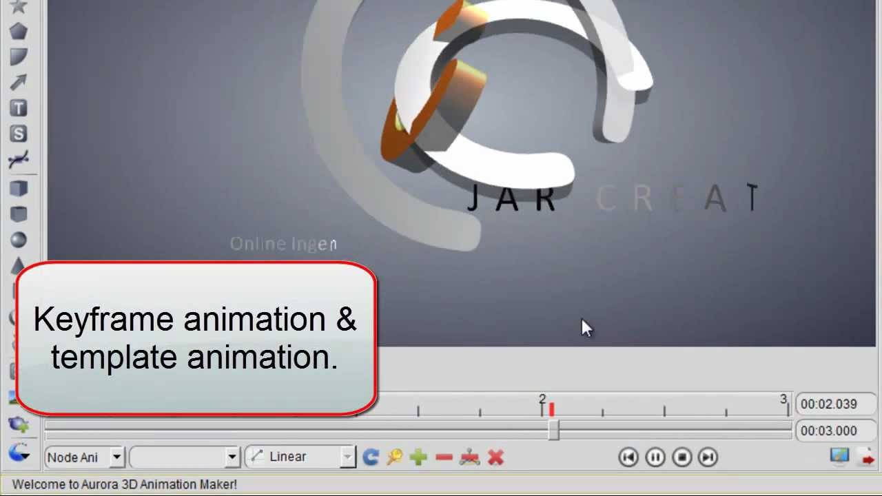 3D Logo Animation Design by Keyframe in Aurora 3D Animation Maker - YouTube