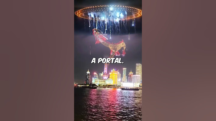 Shanghai’s Epic New Year Portal 🐉🎆 #shorts #newyear #fireworks #drone