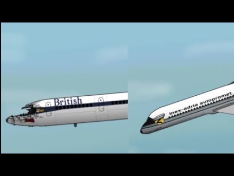 1976 Zagreb midair collision Adria 550 & British 476 2 POVs perfect timing credits in desc
