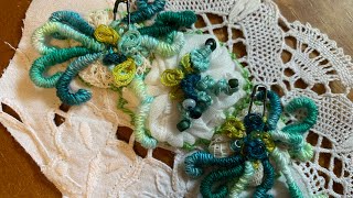 #roxysjournalofstitchery Vol.4 - Drizzle Stitch, Beads & French Knots (Treasure Hunt of Stitches)