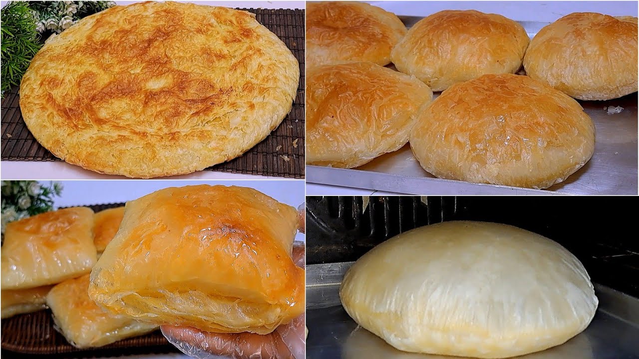 بغاشه وفطير الافران والفطير المشلتت بطريقه عبقريه❗️خفيف ومورق باسهل واسرع طريقه توريق  احلي م الجاهز