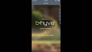 How to Create a new account in the Bhyve app