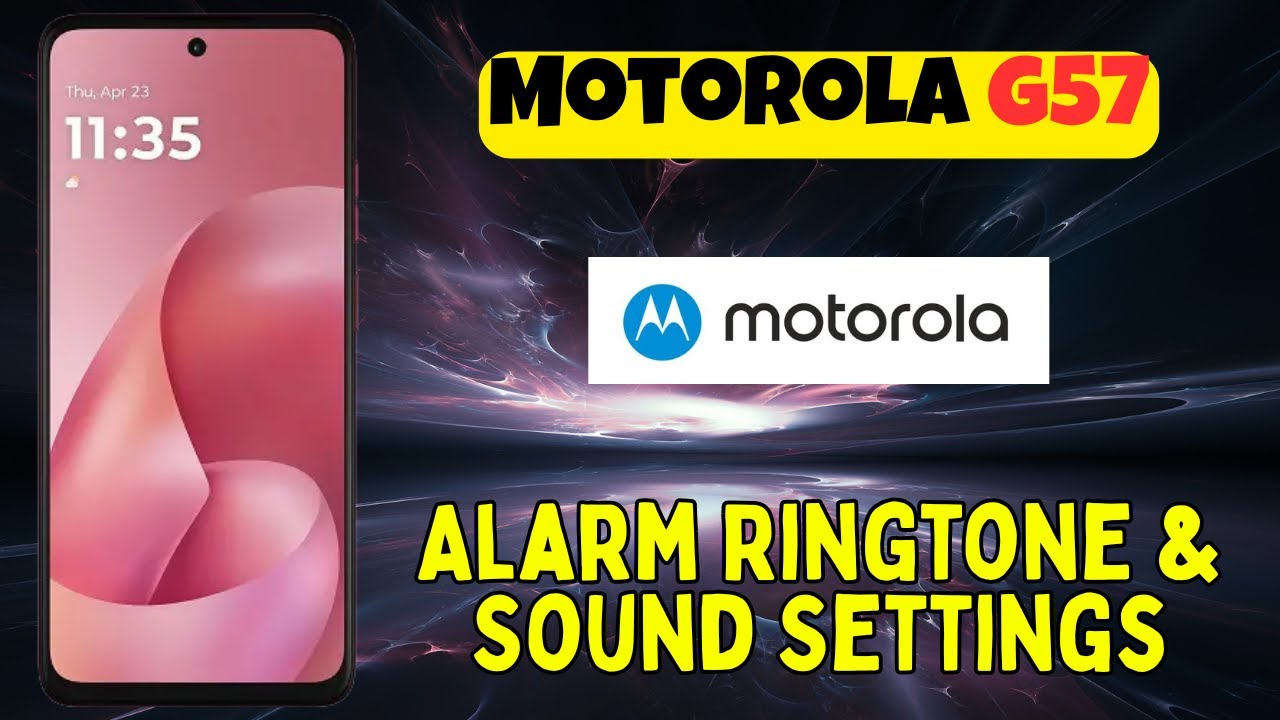 Настройки мелодии и звука будильника Motorola G57 | Настройка звука будильника