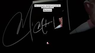 This is how signature logo can look like. Mackenzie, lawyer  #shorts Content