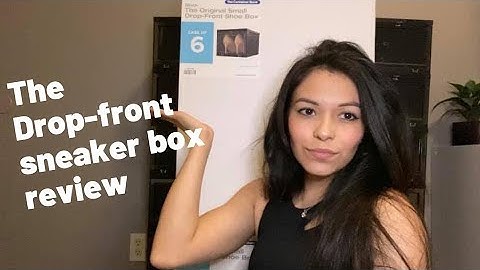 The Container Store: Drop- front shoe boxes REVIEW