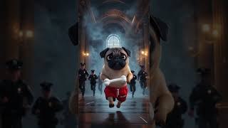 Pug Gives A Surprise Gift To His Beloved  dogsoftiktok dog ai aiart poordog