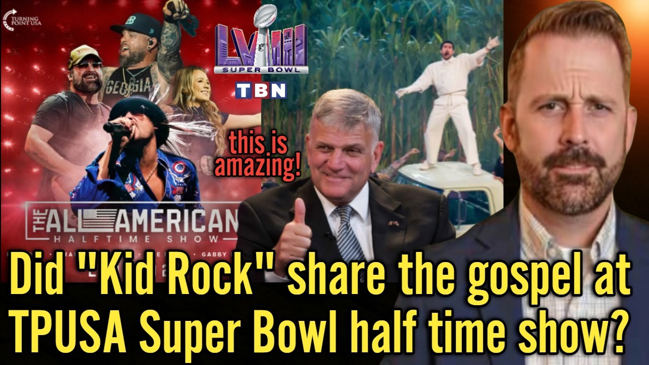 Шоу в перерыве Супербоула TPUSA против Bad Bunny, CP говорит, что Кид Рок делится Евангелием 🤯 Фр...