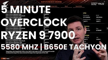 5 Minute Overclock: Ryzen 9 7900 to 5580 MHz