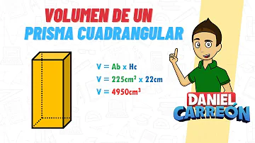 ¿Cómo se calcula el volumen de prisma cuadrangular?