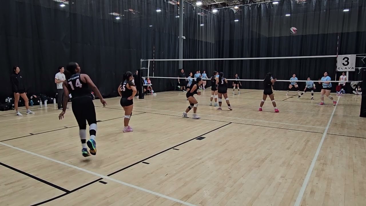 11.16.25. Storm VBC 14-1 Entry Event Day 2-Part6. #19 Hailee bright pink shoes. 