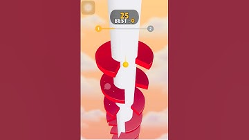 Helix Jump Level 1 || 180 Points || #shortsfeed #games #3dgames #viralvideo #helixjump #gamelength