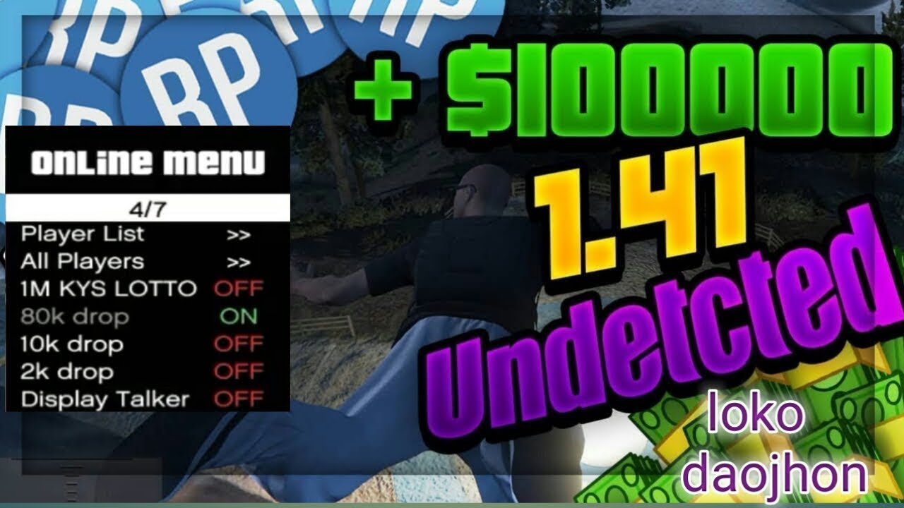 GTA 5 PC Online 1.41 MONEY HACK 80K DROP + Download Undetected YouTube