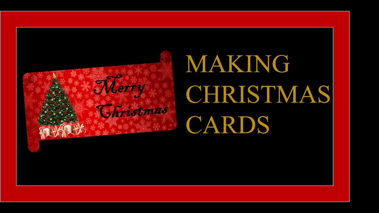 Christmas greetings Making a Christmas card with PPT - YouTube