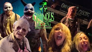 Terrifying Haunted Attraction OMINOUS DESCENT 2025 | FULL Walkthrough | Media Night Reaction 