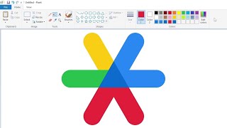 How to draw the Google Authenticator logo using MS Paint | How to draw on your computer