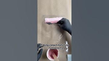 Making custom terrazzo tray #shorts #jesmonite #homedecor