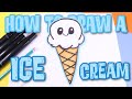 How To Draw A Vanilla Ice Cream Come