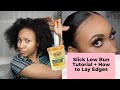 How to Slick Your Hair Back: Cantu Moisture Retention Styling Gel + Leave-in Conditioning Mist