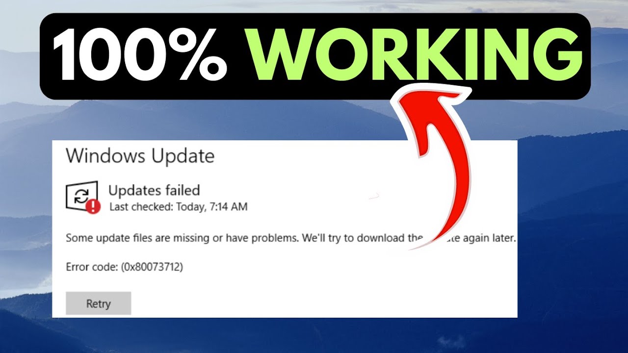 Windows Update Error 0x80073712 on Windows 11 FIXED - YouTube
