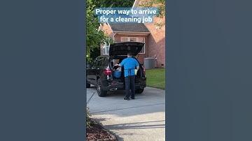 The Proper Way to Arrive for a Cleaning Job #ProCleaningTip #shorts