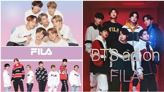BTS ad on FILA 🔵 110th Aniversary of FILA