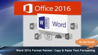 Word 2016 Tutorial: Using Format Painter to Copy/Paste Formatting