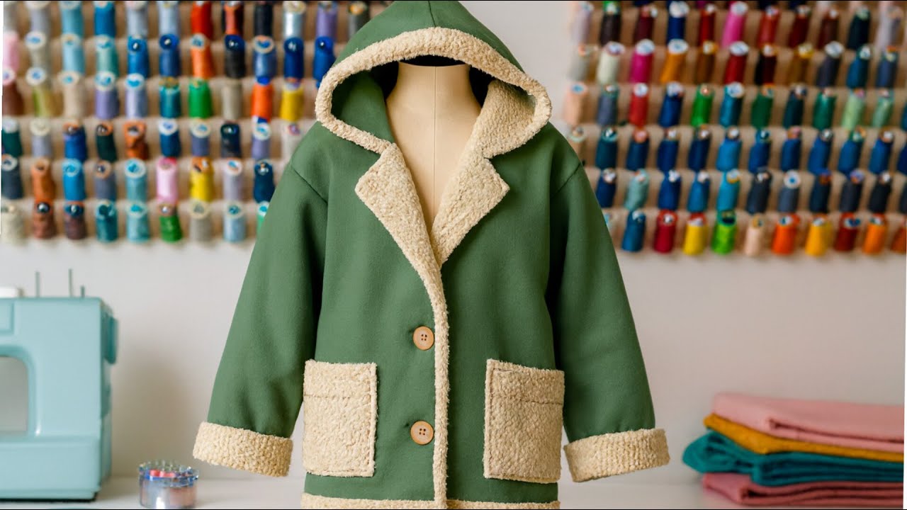 💯⭐Kids’ Buffalo Jacket made by your own hands? Yes! Watch the video 😍