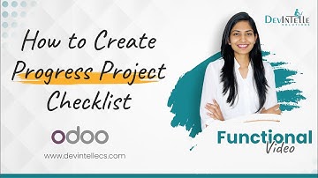 How to Create Progress Project Checklist In Odoo