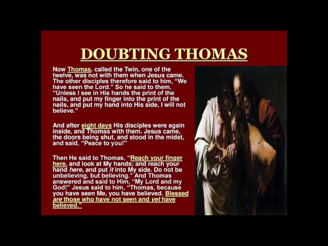 Thomas: A Great Disciple - Oliver Wilson the PREACHER