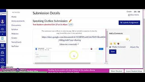 How to submit a GoogleDocs file as an assignment in Canvas