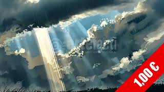 Dramatic Sunbeams over the Sea – HD Stock Video