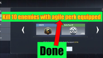 Kill 10 enemies with agile perk equipped | how to kill 10 enemies with agile perk equipped