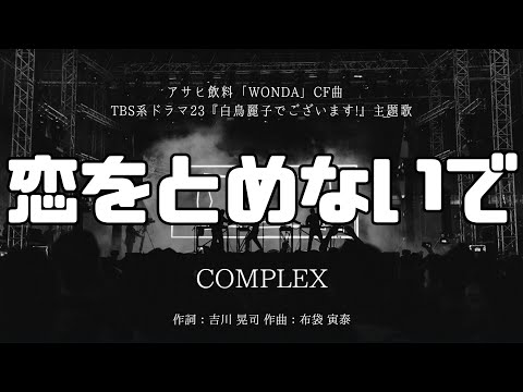 【カラオケ】恋をとめないで／COMPLEX 【オフボーカル メロディ有り karaoke】