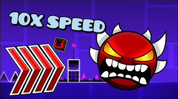 Geometry Dash All Levels 1-22 in 10x speed