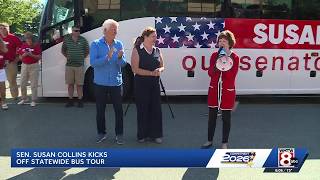 Sen Susan Collins begins campaign bus tour