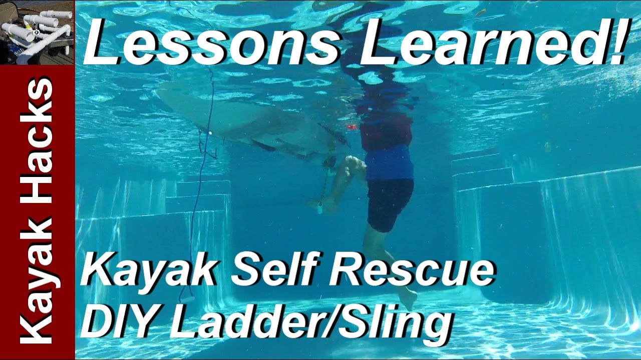 Kayak Self Rescue Techniques - Kayak Ladder Rescue and Flip Line 