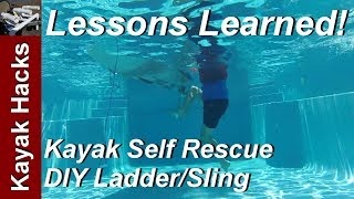 Kayak Self Rescue Techniques - Kayak Ladder Rescue and Flip Line
