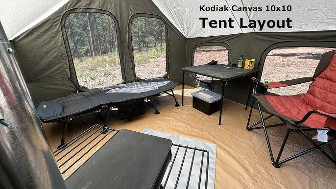 6173 Kodiak Canvas Cabin 10x10 Stove Lodge Tent-6173