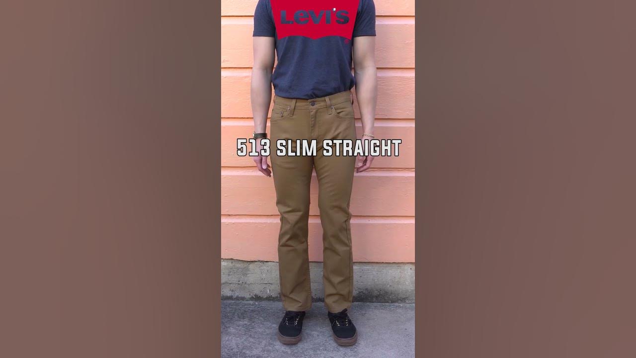 Levi's Slim Straight VS Straight Explained in 15 Seconds! 🤯 (513 VS 514) -  YouTube