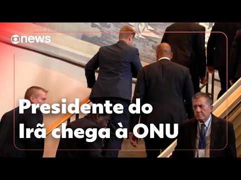 Presidente do Irã chega à ONU para fazer discurso na Assembleia Geral