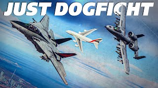 A-10 Warthog Vs F-14 Tomcat Vs F\/A-18C Hornet Vs P-51 Mustang | DOGFIGHT | Digital Combat Simulator