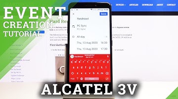 How to Add an Event to Calendar in ALCATEL 3V - Event Creation