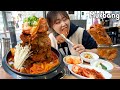 Mukbang | 청년감자탕 초대형 산더미 묵은지 감자탕 먹방 마무리로 우동사리도 필수 !