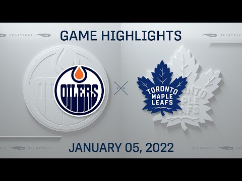 NHL Highlights | Oilers vs. Maple Leafs - Jan 5, 2022