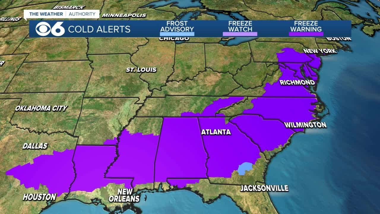 Freeze warnings in effect for Thursday a.m. - YouTube